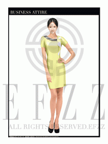 女職業(yè)裝夏裝連衣裙設(shè)計423