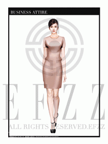 女職業(yè)裝夏裝連衣裙設(shè)計427