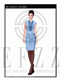 女職業(yè)裝夏裝連衣裙設(shè)計(jì)443