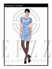 女職業(yè)裝夏裝連衣裙設(shè)計442