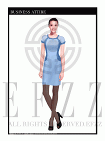 女職業(yè)裝夏裝連衣裙設(shè)計444