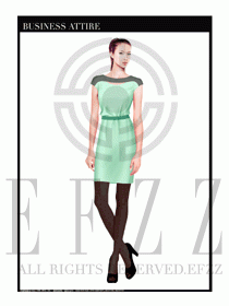 女職業(yè)裝夏裝連衣裙設(shè)計(jì)430