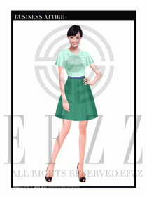 女職業(yè)裝夏裝連衣裙設(shè)計440