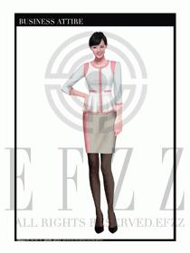 專賣店營業(yè)員職業(yè)裝設(shè)計圖1310