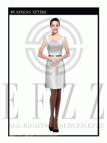 專賣店營業(yè)員職業(yè)裝設計圖1307