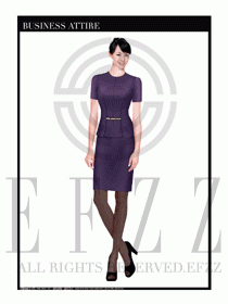 專賣店營業(yè)員職業(yè)裝設計圖1323