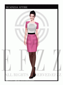 專賣店營業(yè)員職業(yè)裝設(shè)計圖1329