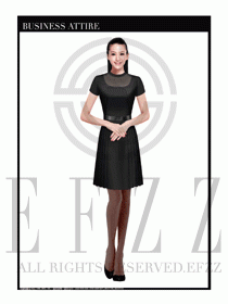 專賣店營業(yè)員職業(yè)裝設(shè)計圖1343