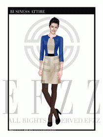 專賣店營業(yè)員職業(yè)裝設計圖1330