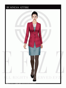 女時尚OL職業(yè)裝設計圖1016