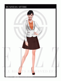 女時尚OL職業(yè)裝設(shè)計圖1019