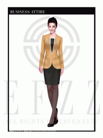 女時尚OL職業(yè)裝設(shè)計(jì)圖1017