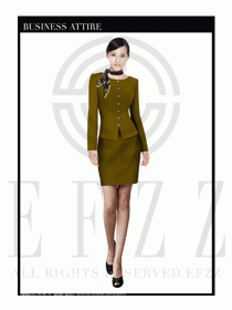 女時尚OL職業(yè)裝設(shè)計圖1027
