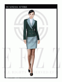 女時尚OL職業(yè)裝設(shè)計圖1037