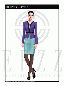 女時(shí)尚OL職業(yè)裝設(shè)計(jì)圖1045