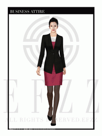 女時尚OL職業(yè)裝設(shè)計圖1076