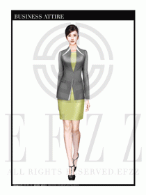 女時(shí)尚OL職業(yè)裝設(shè)計(jì)圖1075