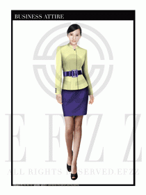 女時(shí)尚OL職業(yè)裝設(shè)計(jì)圖1073