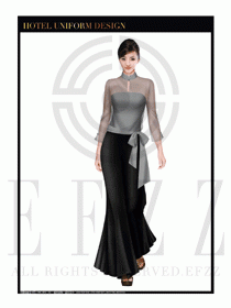 酒店中餐廳迎賓制服設(shè)計圖696