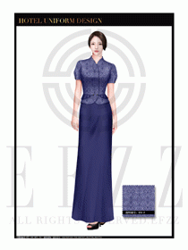 酒店中餐廳迎賓制服設(shè)計(jì)圖688