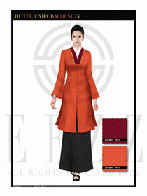 酒店中餐廳迎賓制服設(shè)計圖724