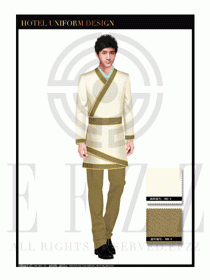 酒店中餐廳迎賓制服設(shè)計圖725