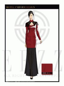 酒店中餐廳迎賓制服設(shè)計圖740