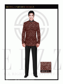 酒店中餐服務(wù)員制服設(shè)計1676