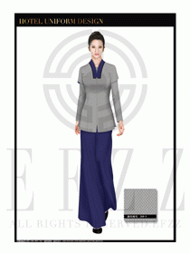 酒店中餐服務(wù)員制服設(shè)計1678