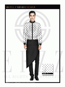 酒店西餐服務(wù)員制服設(shè)計(jì)1052
