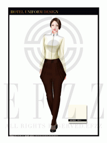 酒店西餐服務(wù)員制服設(shè)計1049