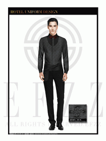 酒店西餐服務員制服設計1065