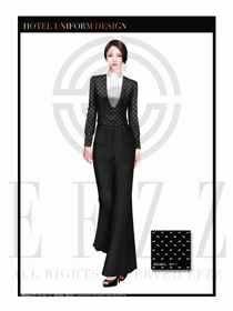 酒店西餐服務(wù)員制服設(shè)計(jì)1071