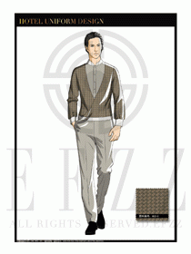 酒店西餐服務(wù)員制服設(shè)計1096