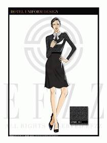 酒店西餐服務(wù)員制服設(shè)計(jì)1095