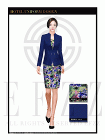 酒店總臺大堂服務員制服設計圖862