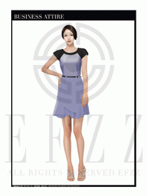 時尚OL女職業(yè)夏裝設(shè)計圖454