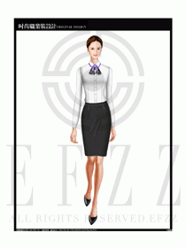 女時尚職業(yè)裝長袖襯衫設(shè)計圖155
