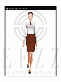 女時(shí)尚職業(yè)裝長(zhǎng)袖襯衫設(shè)計(jì)圖162