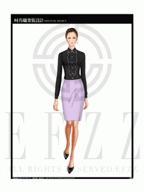 女時尚職業(yè)裝長袖襯衫設(shè)計圖160