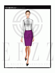 女時(shí)尚職業(yè)裝長(zhǎng)袖襯衫設(shè)計(jì)圖169