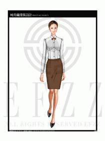 女時尚職業(yè)裝長袖襯衫設(shè)計圖177
