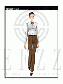 女時尚職業(yè)裝長袖襯衫設(shè)計圖178