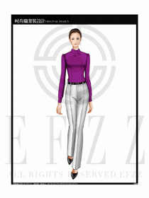 女時尚職業(yè)裝長袖襯衫設(shè)計(jì)圖184