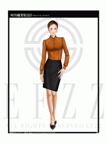 女時尚職業(yè)裝長袖襯衫設(shè)計圖204