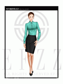 女時尚職業(yè)裝長袖襯衫設(shè)計圖205