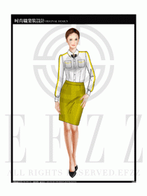 女時(shí)尚職業(yè)裝長(zhǎng)袖襯衫設(shè)計(jì)圖208