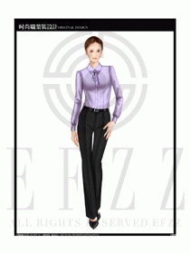 女時(shí)尚職業(yè)裝長(zhǎng)袖襯衫設(shè)計(jì)圖194