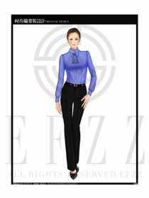 女時尚職業(yè)裝長袖襯衫設(shè)計圖213