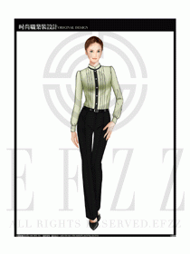 女時(shí)尚職業(yè)裝長袖襯衫設(shè)計(jì)圖225